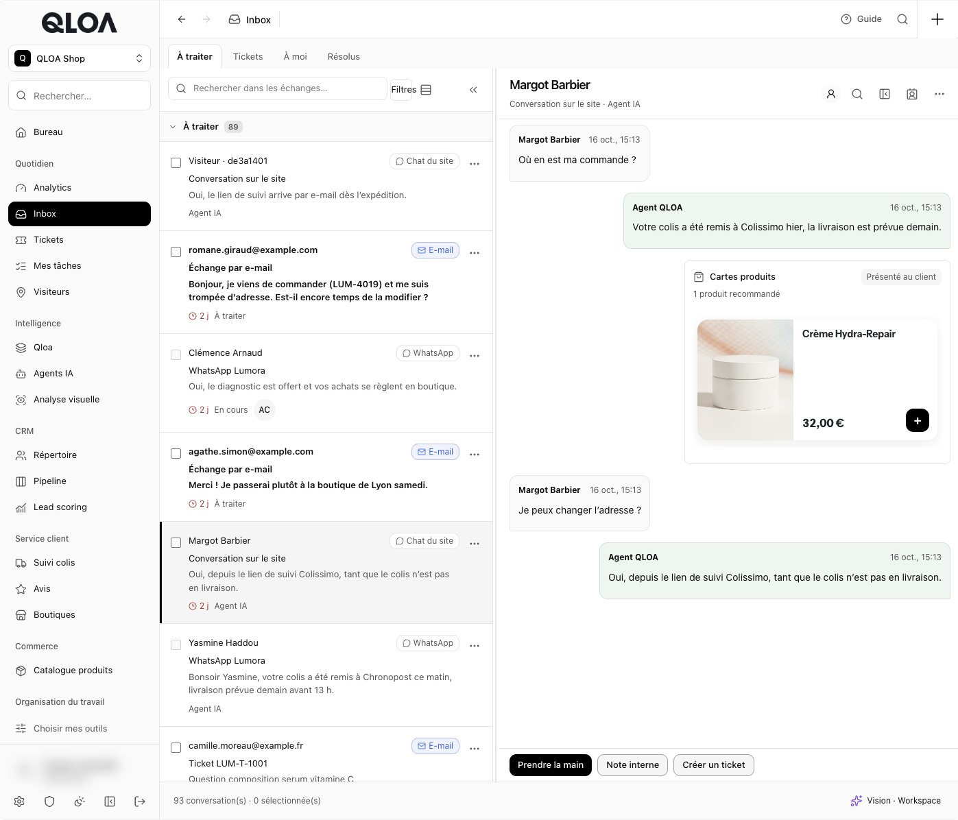 L’Inbox QLOA